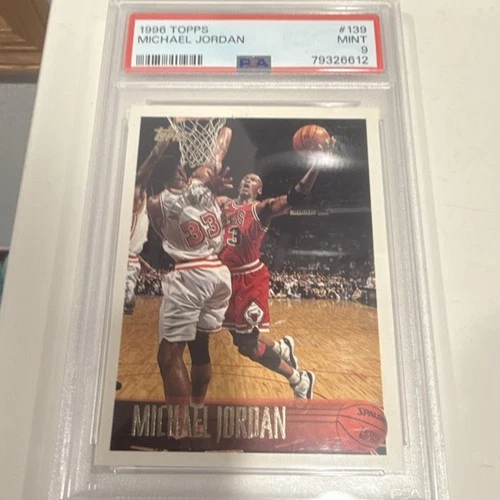 1996 Topps Michael Jordan #139 Chicago Bulls Base Set PSA 9 Basketball Card