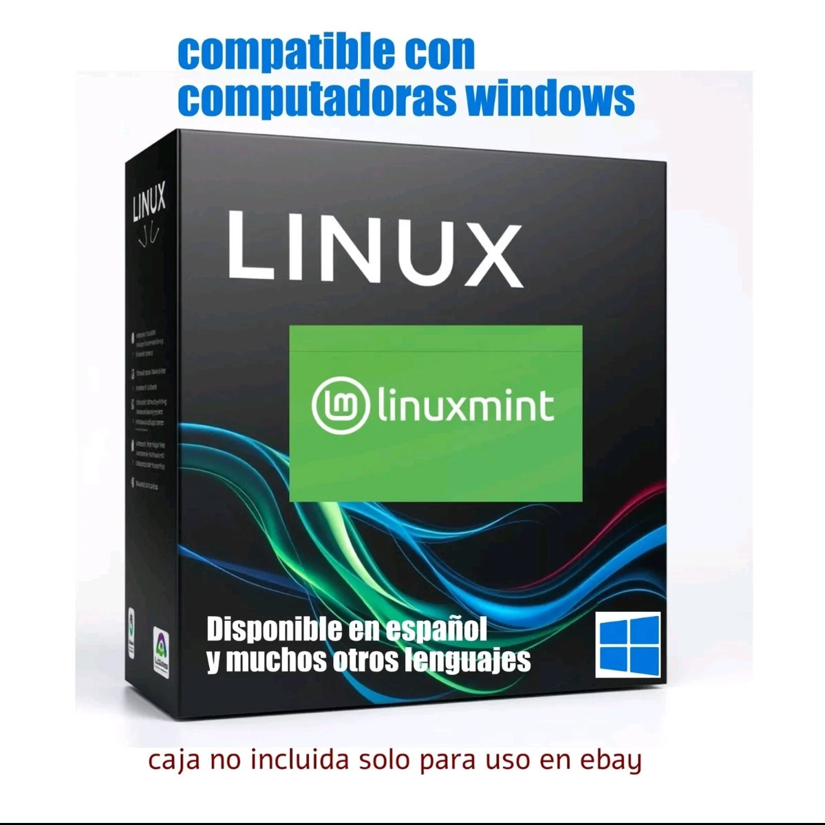 Sistema Operativo Alternativo LINUX COMO NUEVO 22 Canela (64bit) Disco fisico.