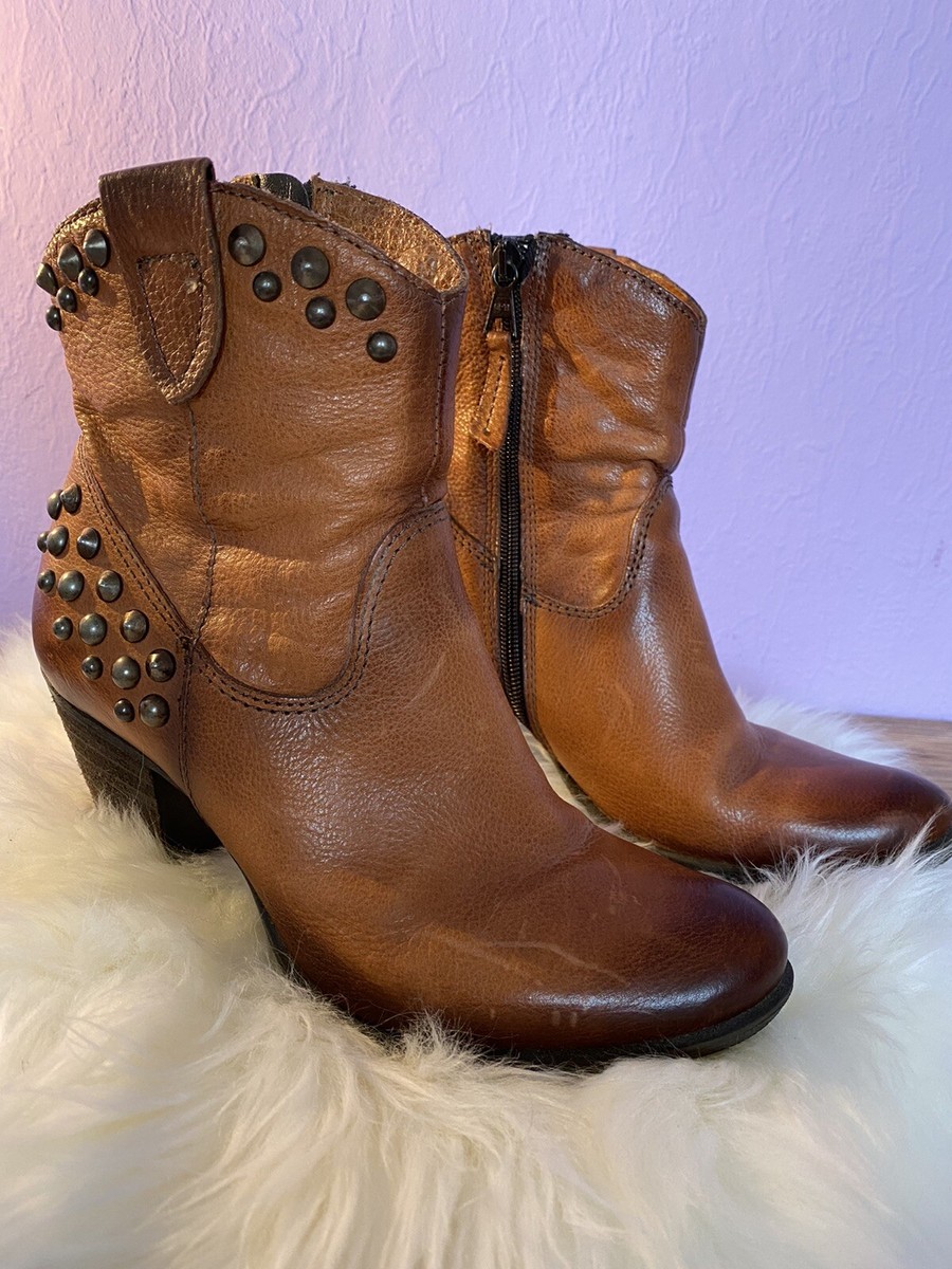 Mjus Stiefeletten Damen Braun SchnÃ¼ren MJUS Stiefelette 37 Leder