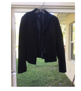 gap black blazer