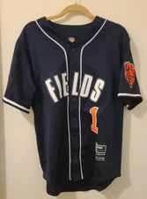 Justin Fields Chicago Bears Mesh Baseball Jersey Small New with Tags