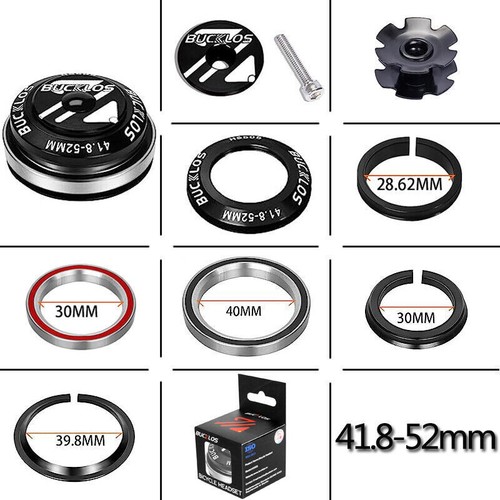 BUCKLOS 34/44/50.6/52/55/56mm Sealed Bearing Headset for Bicycle Frame Fork - Picture 28 of 44