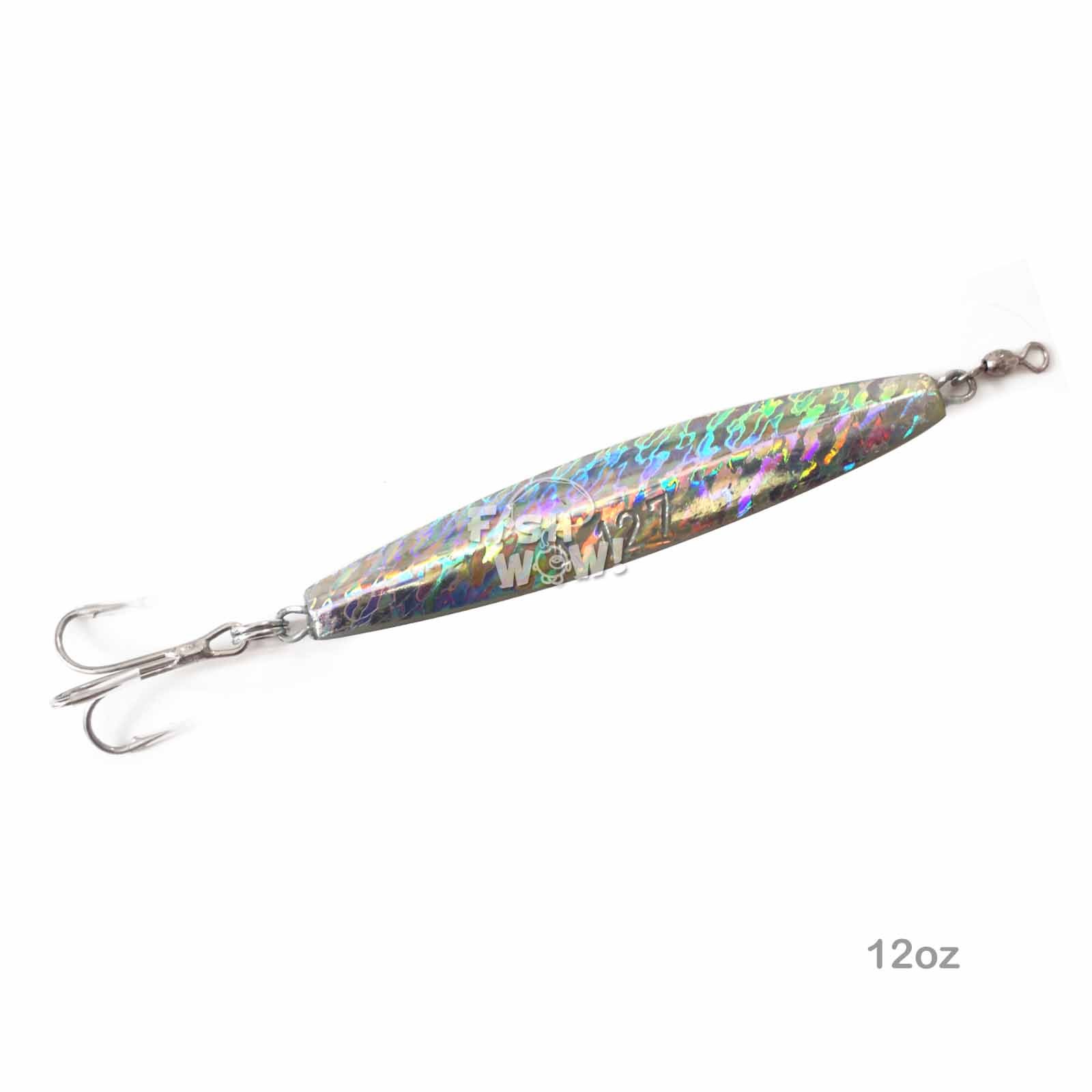 20pcs 12oz Fishing Diamond Jig Mylar Holographic Laser big game 5/0 Treble Hook - Image 7