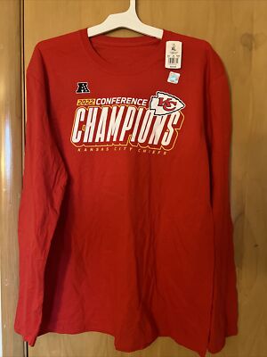 Kansas City CHIEFS long sleeve shirt NFL red Size choice NEW w/tags  Champions