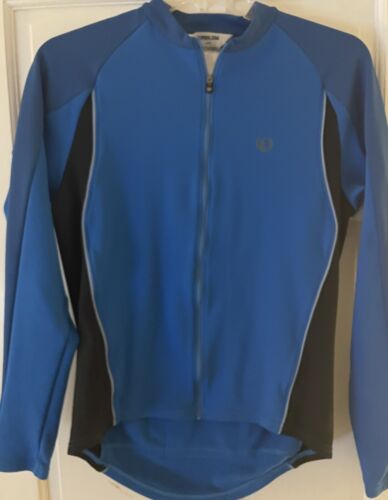 Pearl Izumi Cycling Jacket Men Large Full Zip Blue/Black Long Sleeve - Afbeelding 1 van 4