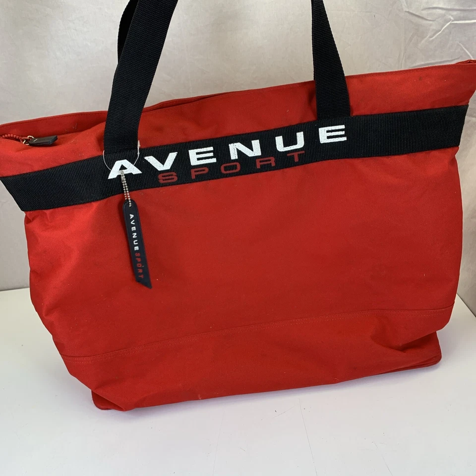 Avenue Sport Red Tote Bag 16x20x7 Beach Carry ON - Image 3 of 4