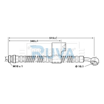 Fits Hyundai Accent 1994-2000 1.3 1.5 Ruva Front Left Brake Hose 5873122000