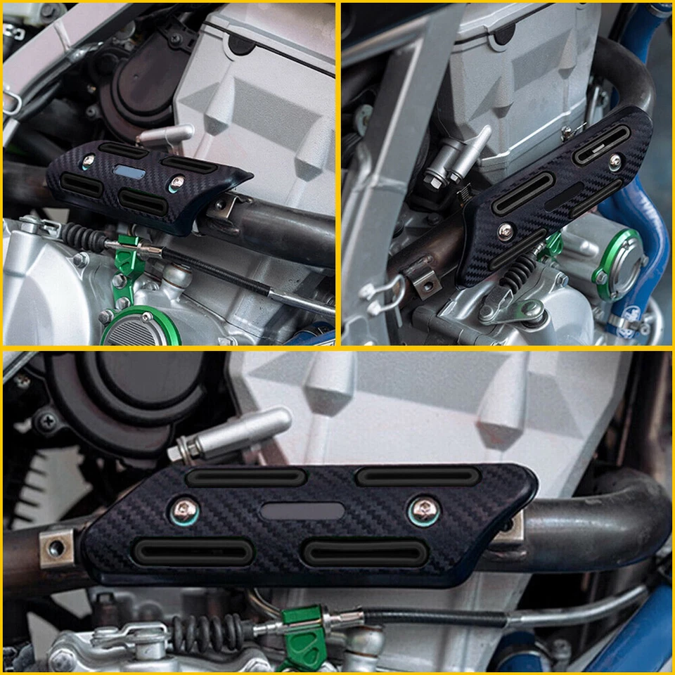 Protector protector térmico del talón del tubo de escape para Honda CRF230F CRF125F CRF250F 2003-2019 Foto 3 de 4