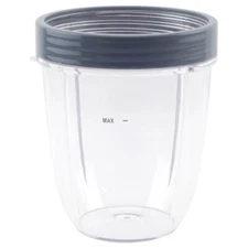 18 oz Short Cup with Lip Ring Replacement for NutriBullet NB-101B NB-101S NB-201