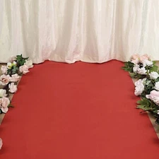 100 feet Red Rayon WEDDING AISLE RUNNER Party Reception Decorations Supplies