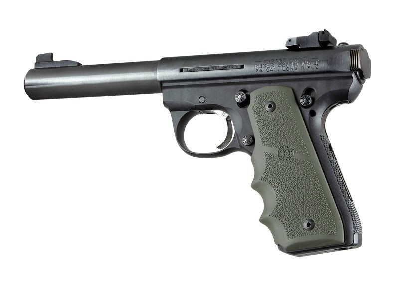 Hogue Rubber Grip For Ruger 22/45 RP - Finger Groove Wrap-Around Pistol Grip
