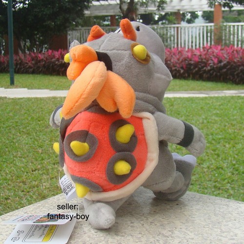 Super Mario Plush Bone Dry Bowser 7.5“ JR Koopa Son Cuddly Stuffed Toy Soft Doll - Picture 5 of 5