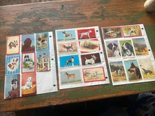 44! Vintage Swap Trading Cards Dogs by Paris Etching + Bulldog Terrier Spaniel+
