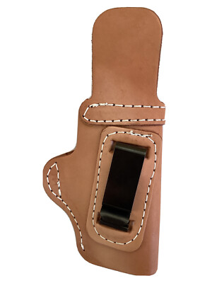 Leather Gun Holster RUGER LC9 OUTSIDE WAISTBAND LEFT BODYGUARD REVERSE 701