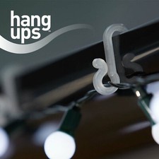 Hang Ups 100pcs Gutter Hooks for Outdoor Lights and Christmas Decorations