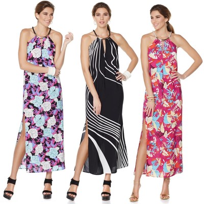 Nikki by Nikki Poulos ''Sandy'' Maxi Dress 472202-J (L, 1X & 3X)