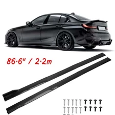 For BMW G20 G28 2019-2022 Carbon Fiber Lip Side Skirt Extension Splitter Spoiler
