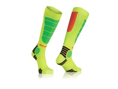 Acerbis Chaussettes MX Impact Moto Cross Enduro Enfant Orange / Jaune - Photo 1/2