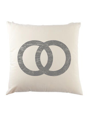 Wedding Symbol Dekokissen Marriage Just Married Ring Rings Sign