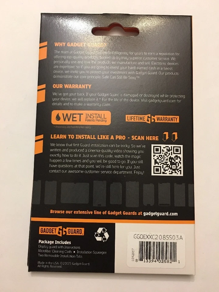 Protector de pantalla Gadget Guard HD FILM para Samsung Galaxy J7, edición original Foto 2 de 3