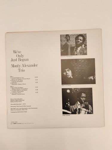 MONTY ALEXANDER LP WE'VE ONLY JUST BEGUN - Picture 2 of 8