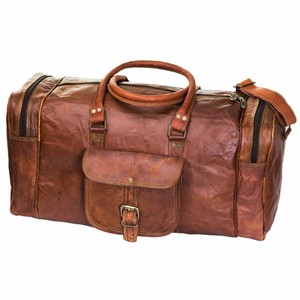 ebay leather duffle bag
