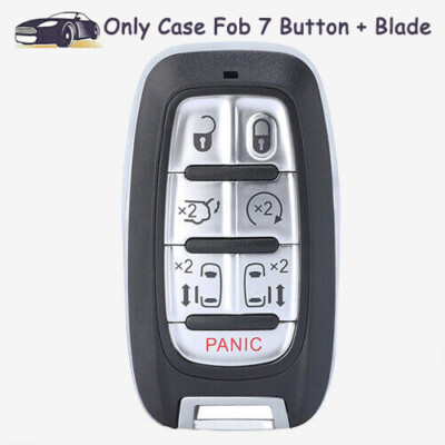 Smart Remote Key Case Shell Fob 7 Button for 2017-2021 Chrysler Pacifica Voyager