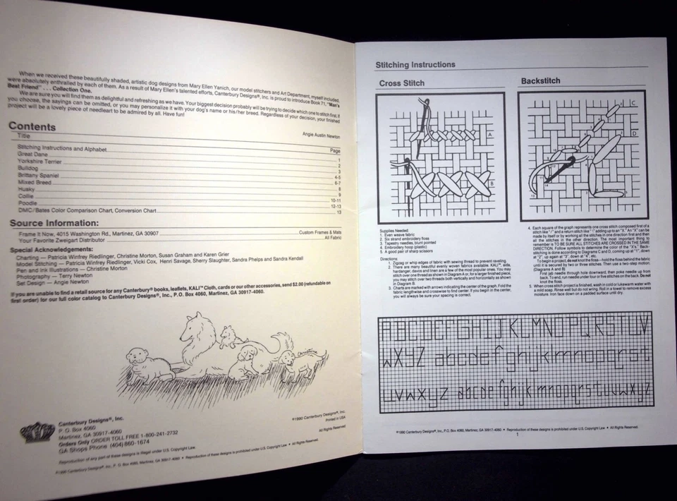 VINTAGE CANTERBURY DESIGNS MAN'S BEST FRIEND COLLECTION MARY ELLEN YANICH - Image 2 of 4