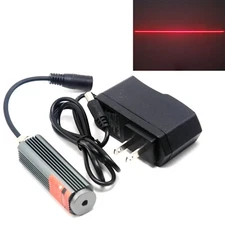 1pc 25*75mm 650nm 660nm 200mW 12V Red Line Laser Moudle With 12V DC Adapter