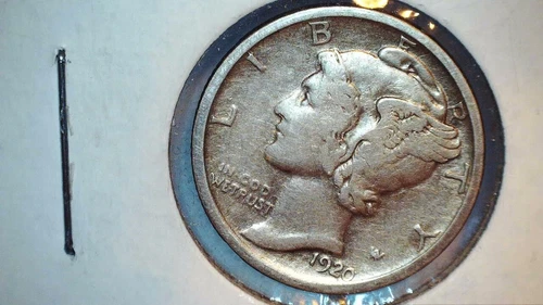 Lot of 9 Mercury Dimes.  All in "VERY FINE" condition OR BETTER