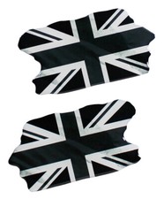 Union Jack 3D Deko Gel UK Flaggen Aufkleber Set für Auto Kfz Motorrad : 2er Set 
