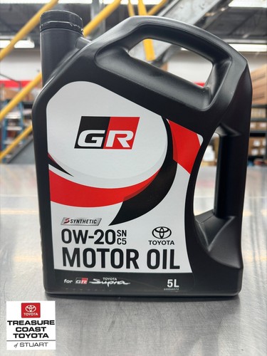 NEW OEM TOYOTA 0W20 GENUINE SYNTHETIC MOTOR OIL 5 LITRES TOYOTA SUPRA ...