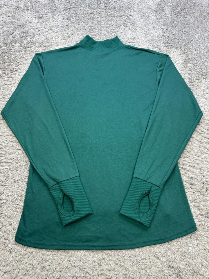 Cabelas Suéter Mujer 2XL Verde Bosque Vellón 1/4 Cremallera Pullover Sudadera EE. UU. Foto 2 de 4