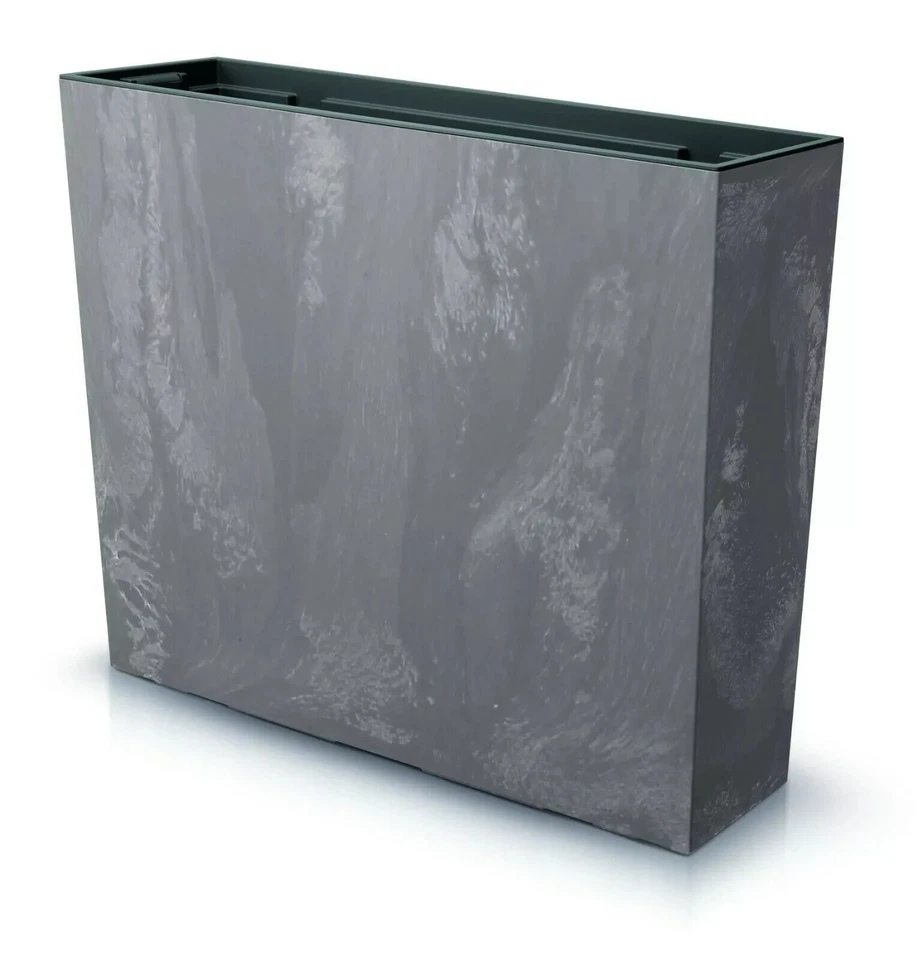 Marble Effect Tall Planter Pot Garden Decorative Flower Pots Large Trough Box - Image 4 of 4