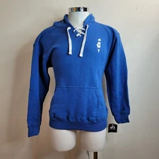 J. America Men's Sportswear Long Sleeve Basic Hoodie J B  Blue Size Medium 