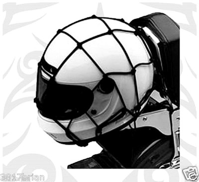 SMALL MOTORCYCLE CARGO HOLD DOWN HOLDING NET NETTING SET ATV BUNGEE BUNGIE CORD
