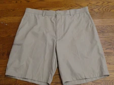 Champions Tour New Flat Front Beige Chino Golf Shorts Size 38