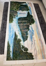 Sale! Massive Original hand-painted oil painting in canvas- landscape.