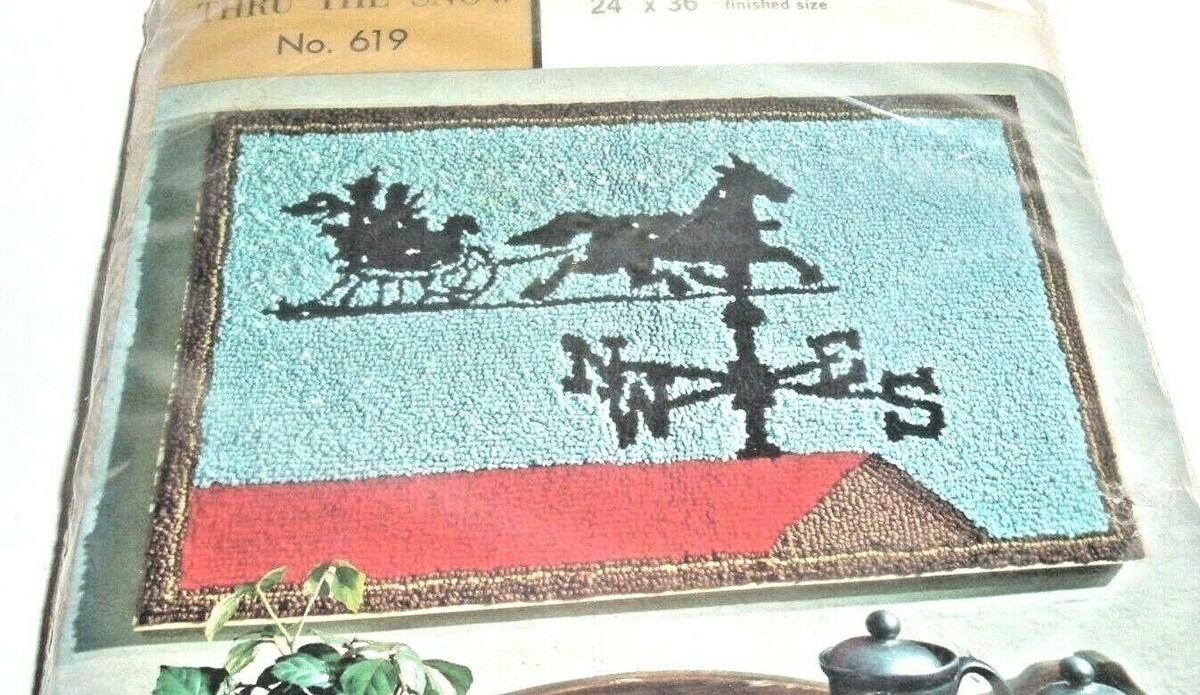 MOTIF TAPIS VINTAGE TANTE LYDIA'S HOPI PEINTURE SABLE AIGUILLE