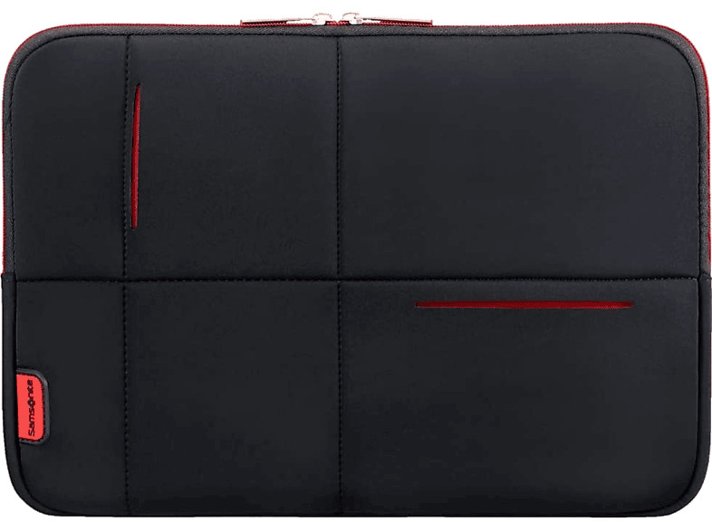 Funda - Samsonite Airglow, Funda para portátil hasta 13.3", Negro/Rojo