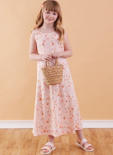 Simplicity Very Easy SEWING PATTERN M8418 Girls Dress In 2 Lengths 7-16 - Picture 2 of 6