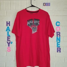 AND1 Basketball Retro Style Graphic T-Shirt Size L Engineered For The Game!