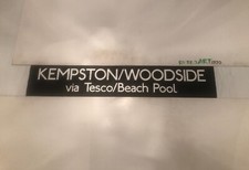 United Counties 8/91 Bus Destination Blind 31" - Kempston Woodside Tesco Beach