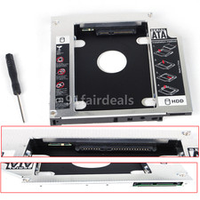 HDD Universal CD/DVD Caddy 12.7mm SATA to SATA Hard Drive Adapter For Laptop