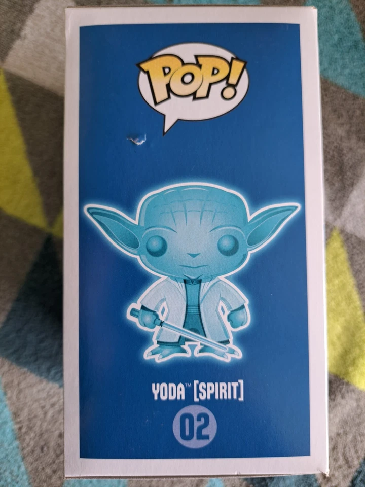 Yoda Glow Pop 02 Spirit - Star Wars Funko Pop! Vinilo 2015 - Abovedado + Protector Foto 4 de 4