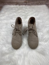 blush suede tassel women's elba booties