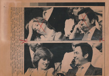 Princess Diana Wire Press Photo Lady Spencer Wimbledon Ex-King of Greece 1981