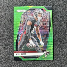 Kyle Pitts Panini 2024 Prizm #13 Neon Green Pulsar Atlanta Falcons NFL