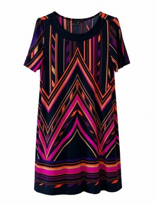 Tiana B Color Block Dress Size Medium