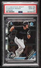 2019 Bowman Draft Chrome Kameron Misner #BDC-196 PSA 10 GEM MT 04h3